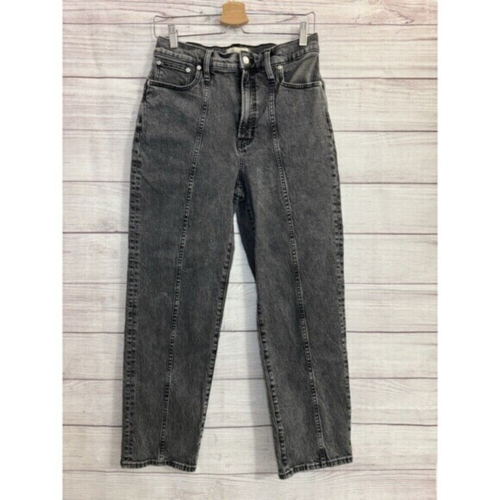 Madewell The Perfect Vintage Straight Jean Black Wash Women's Size 29